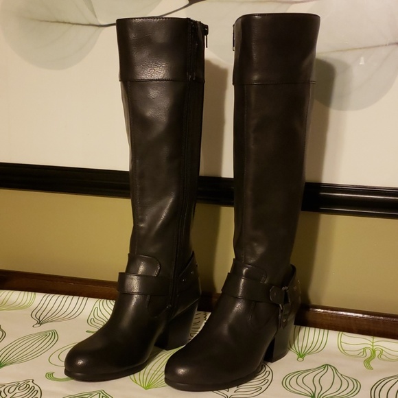 A2 by Aerosoles Chunky Heel Boots New w/o box - Picture 3 of 8